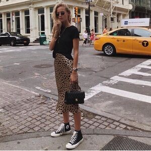 Realisation Par 100% silk skirt